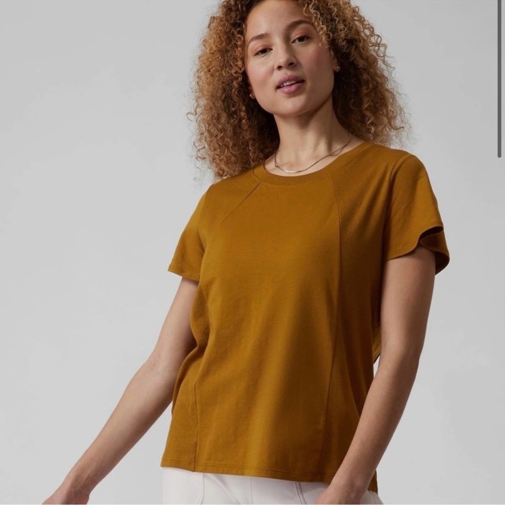 Athleta Skyway Flutter Sleeve Tee Size: S
